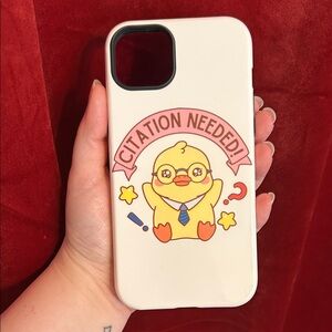 iPhone 14 Plus Emma Thorne Glossy Cute Duck Design Tough Phone Case